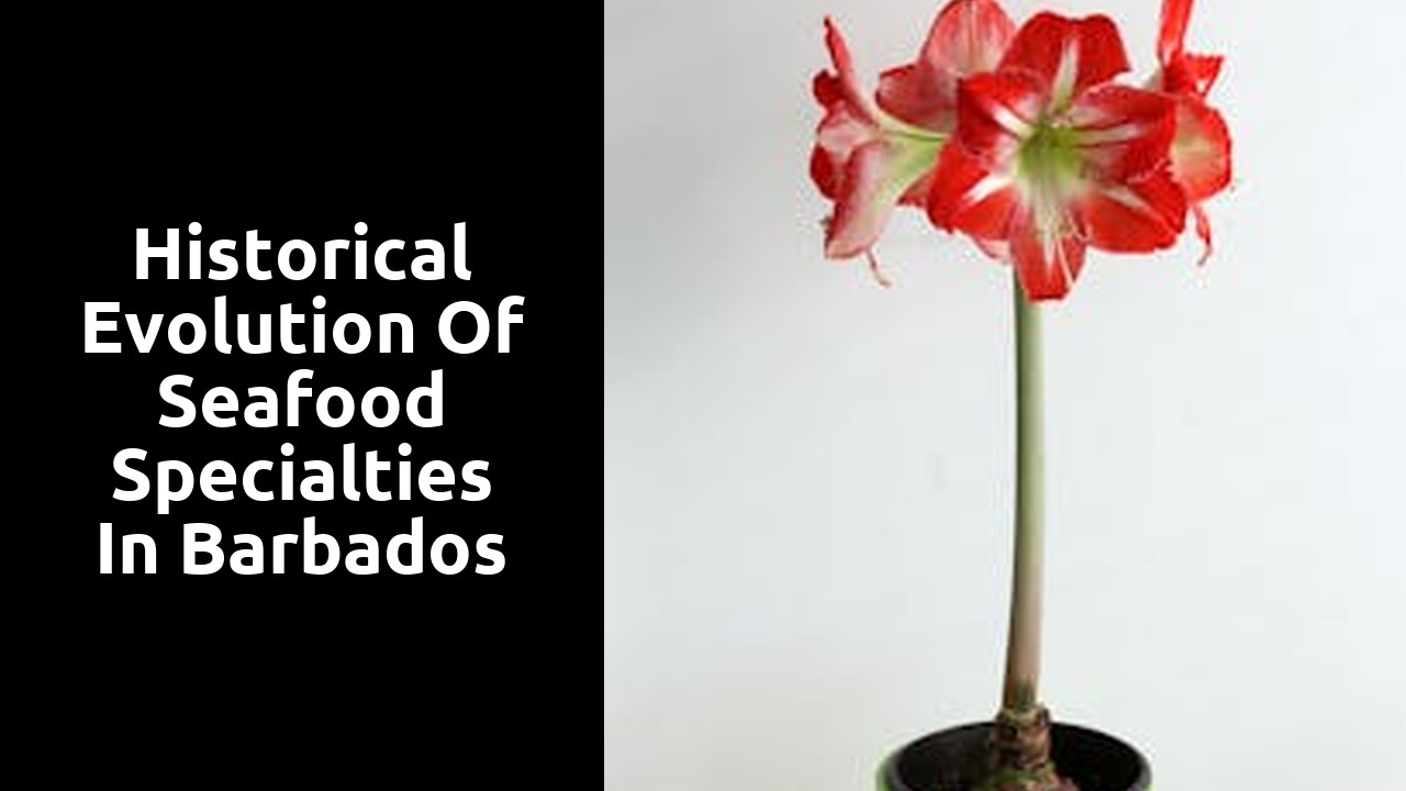 Historical evolution of seafood specialties in Barbados